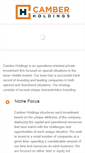 Mobile Screenshot of camberholdings.com